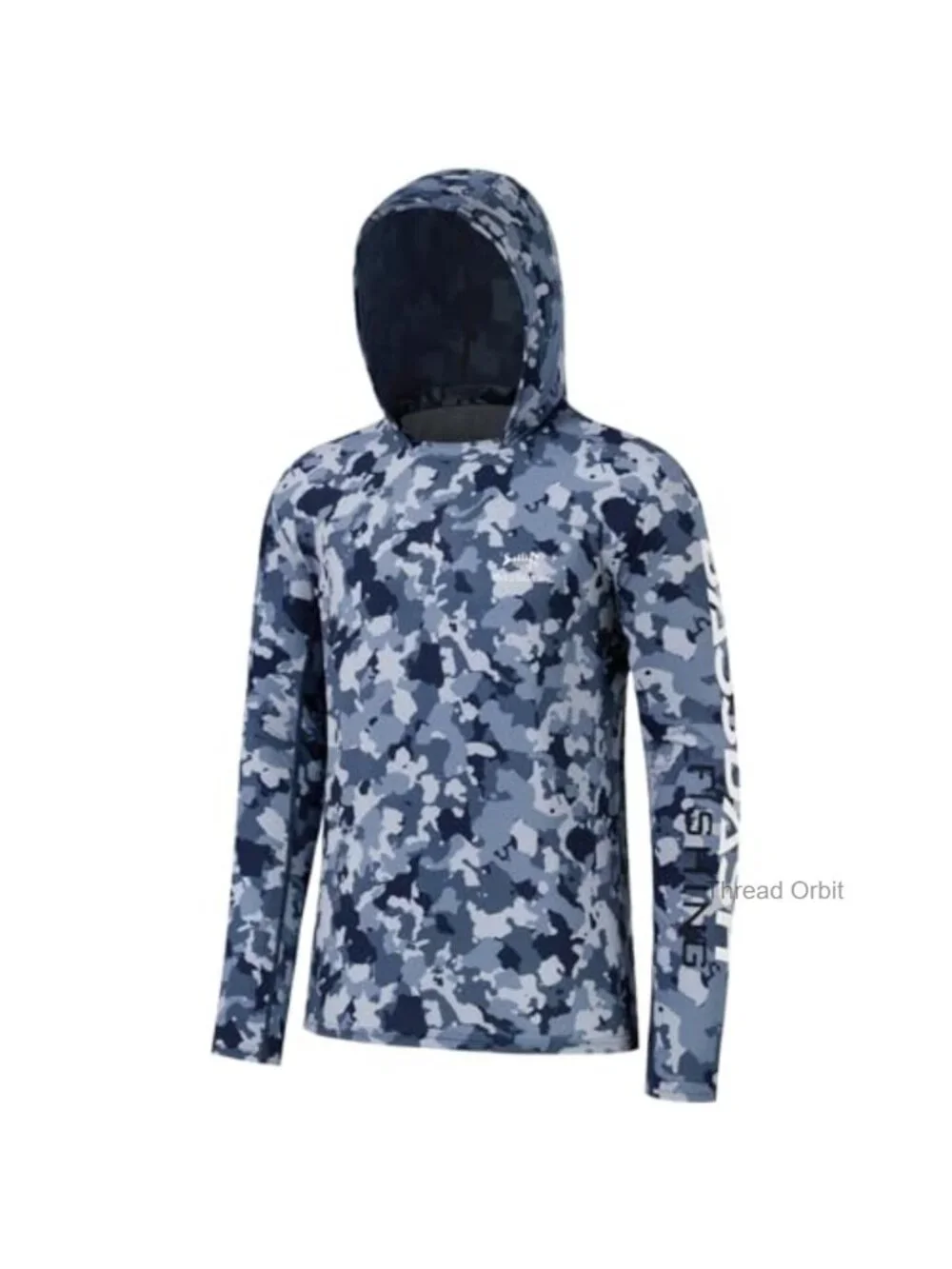 Men's UPF 50+ Performance Camo Hoodie Quick Dry Long Sleeve Outdoor Fishing